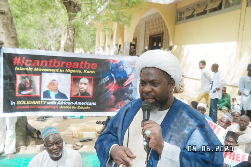 Islamic Movement condemns Floyd killing on friday in kano 